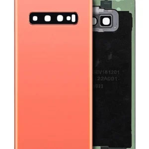 Back Cover Glass With Camera Lens For Samsung Galaxy S10 (Service Pack) (Flamingo Pink)