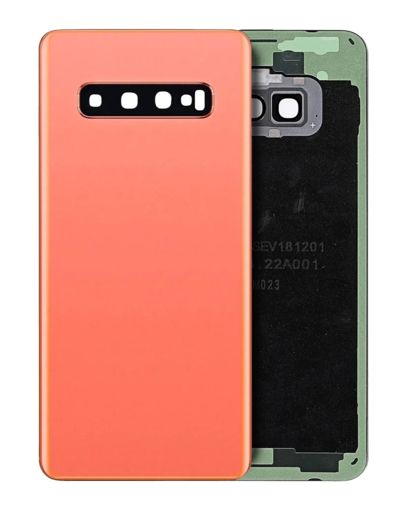 Back Cover Glass With Camera Lens For Samsung Galaxy S10 (Service Pack) (Flamingo Pink)