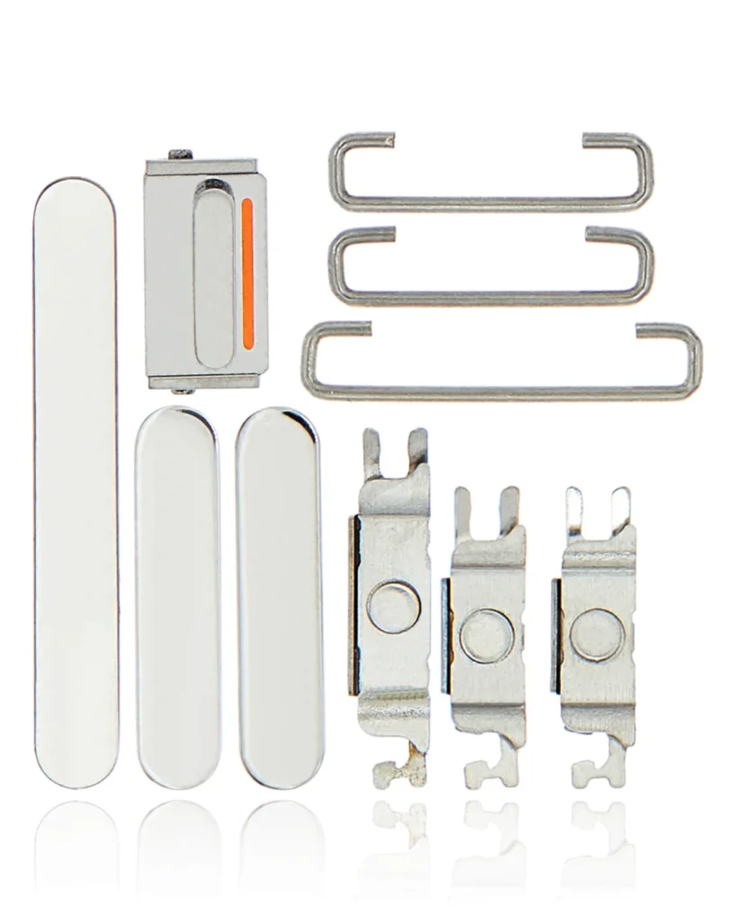 Hard Buttons (Power / Volume / Switch) For iPhone 13 Pro / 13 Pro Max (Silver)