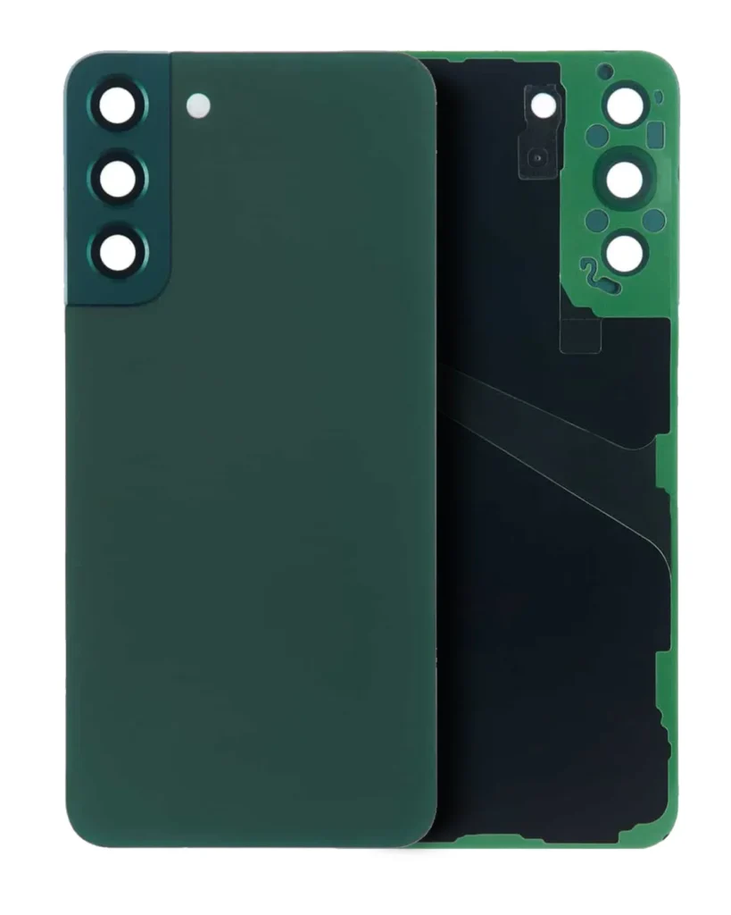 Back Cover Glass With Camera Lens For Samsung Galaxy S22 5G (Service Pack) (Green)
