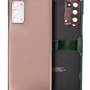 Back Cover Glass With Camera Lens For Samsung Galaxy Note 20 Ultra (Service Pack) (Mystic Bronze)