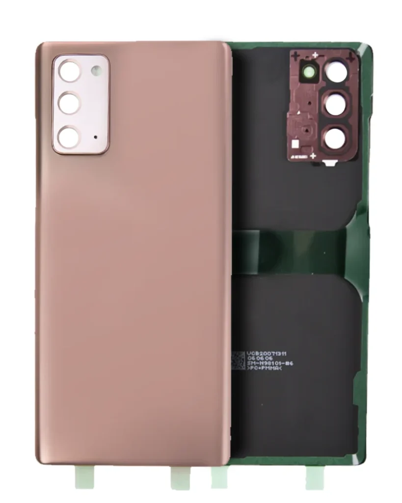 Back Cover Glass With Camera Lens For Samsung Galaxy Note 20 Ultra (Service Pack) (Mystic Bronze)