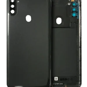 Back Cover Glass With Camera Lens For Samsung Galaxy A11 (A115 / 2020) (US Version) (Service Pack) (Black)