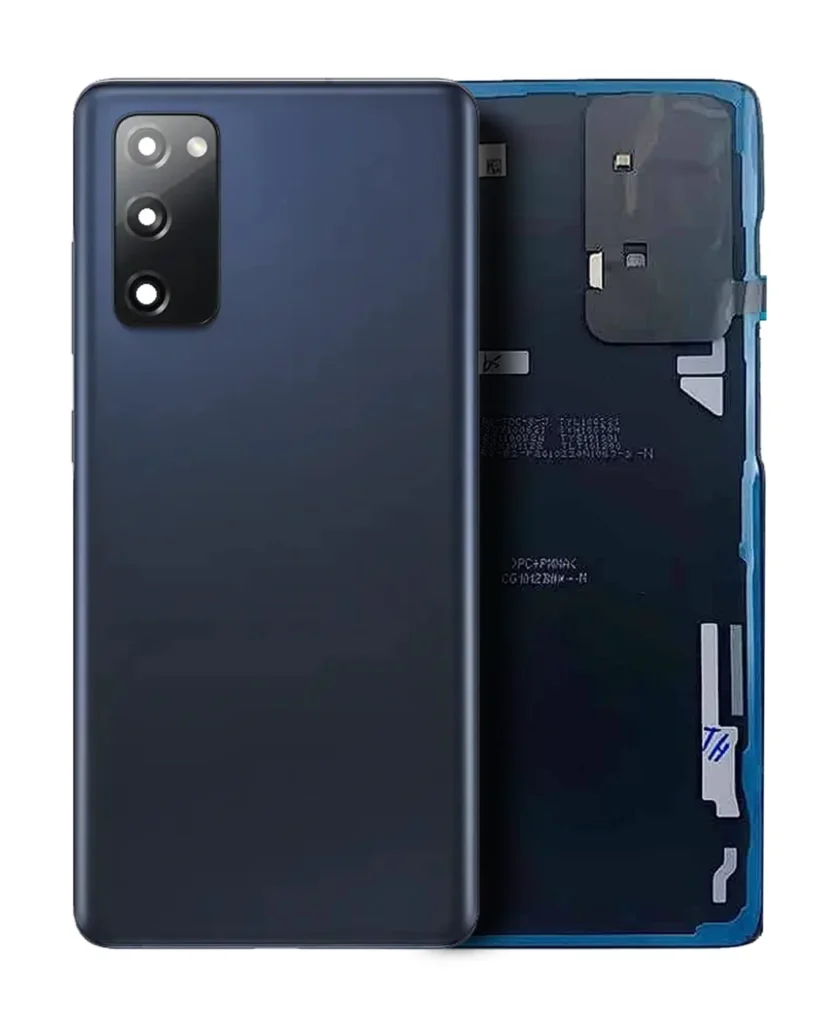 Back Cover Glass With Camera Lens For Samsung Galaxy S20 FE (Service Pack) (Cloud Navy)
