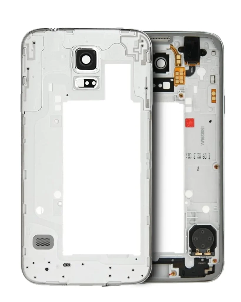 Mid-Frame Housing For Samsung Galaxy S5 (Service Pack) (Silver / Black)
