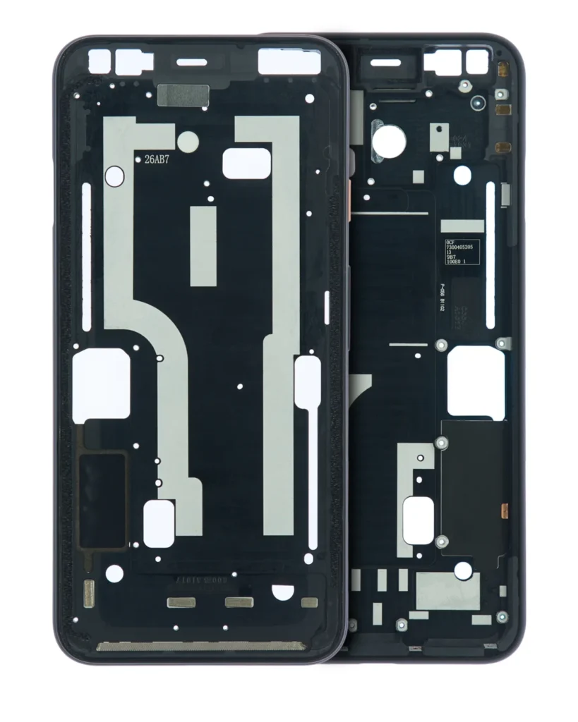 Mid-Frame Housing For Google Pixel 4 (Pink Power Button)