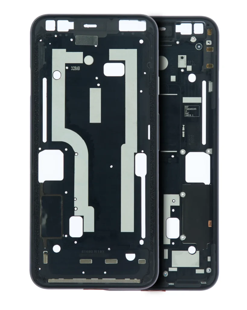 Mid-Frame Housing For Google Pixel 4 (Clearly White Power Button)