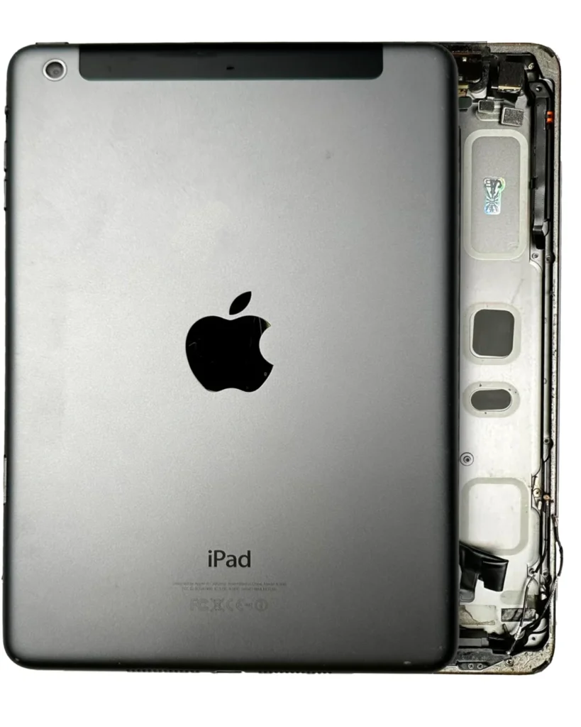 Back Housing W/ Small Components Pre-Installed For iPad Mini 4 (WIFI cellular) (Used OEM Pull: Grade C) (Space Gray)