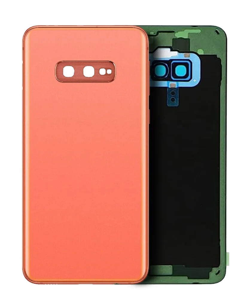 Back Cover Glass With Camera Lens For Samsung Galaxy S10e (Service Pack) (Flamingo Pink)