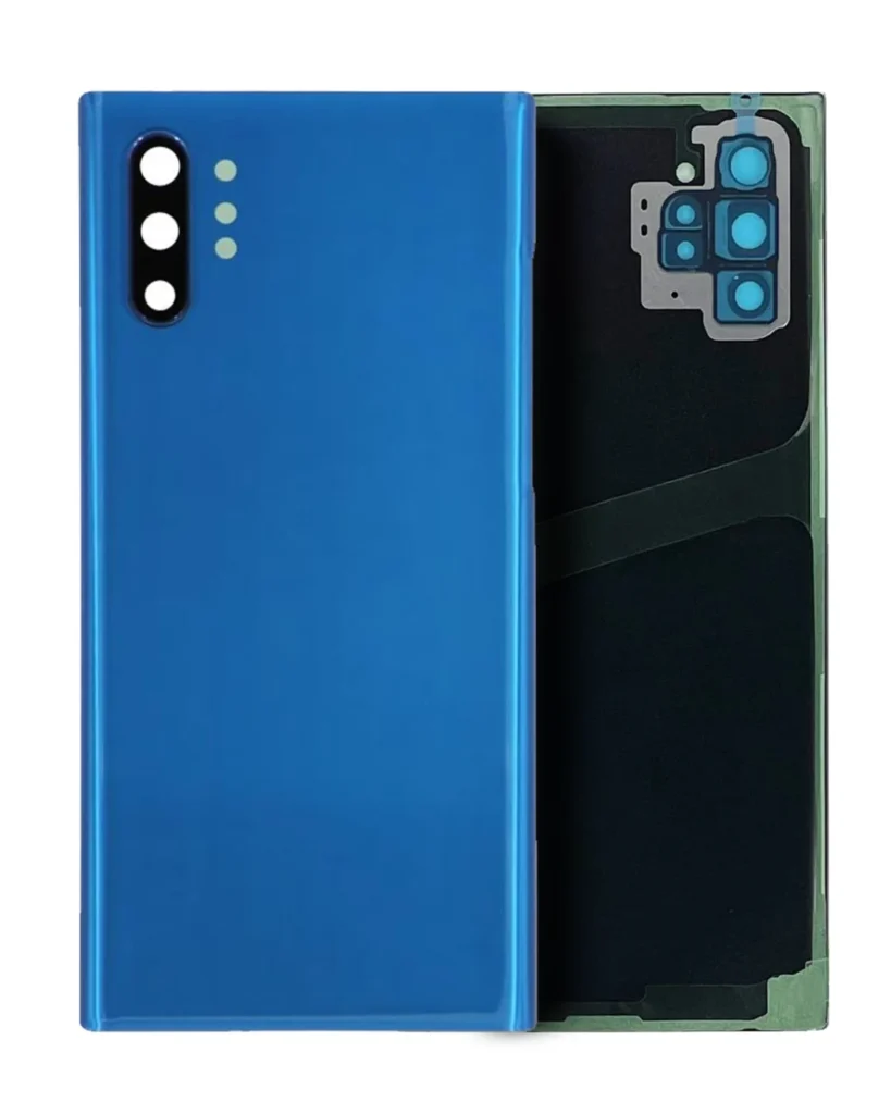 Back Cover Glass With Camera Lens For Samsung Galaxy Note 10 Plus / 5G (Service Pack) (Aura Blue)