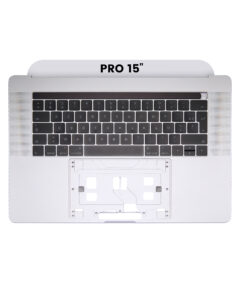 Top Case with Keyboard (ISO French) For MacBook Pro 15" A1707 (2016-2017) (Silver)