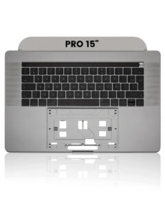 Top Case with Keyboard (ISO French) For MacBook Pro 15" A1707 (2016-2017) (Space Gray)