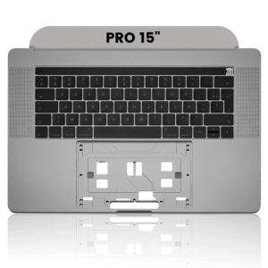 Top Case with Keyboard (ISO French) For MacBook Pro 15" A1707 (2016-2017) (Space Gray)