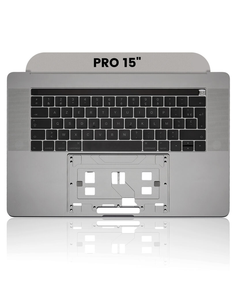 Top Case with Keyboard (ISO French) For MacBook Pro 15" A1707 (2016-2017) (Space Gray)
