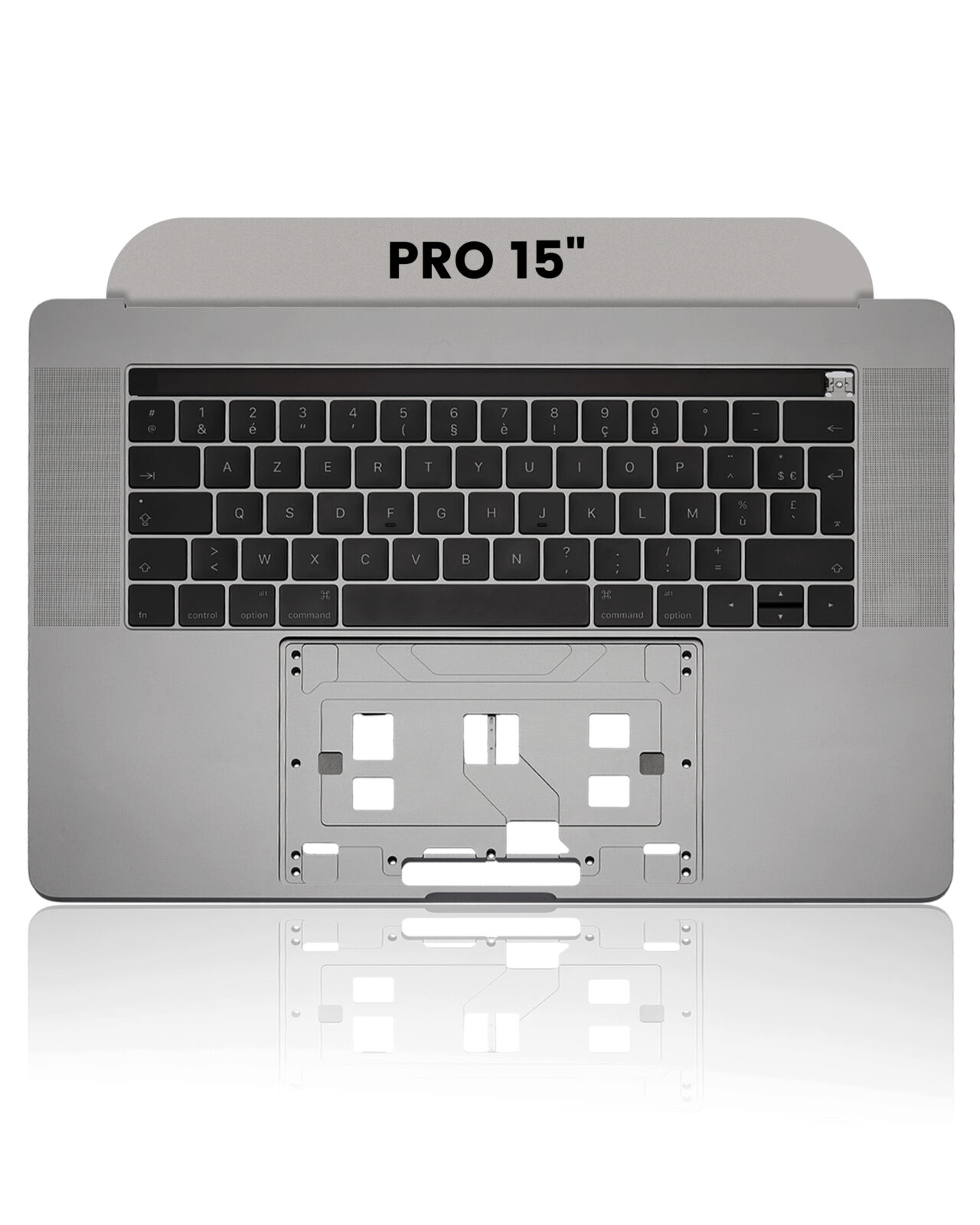 Top Case with Keyboard (ISO French) For MacBook Pro 15" A1707 (2016-2017) (Space Gray)