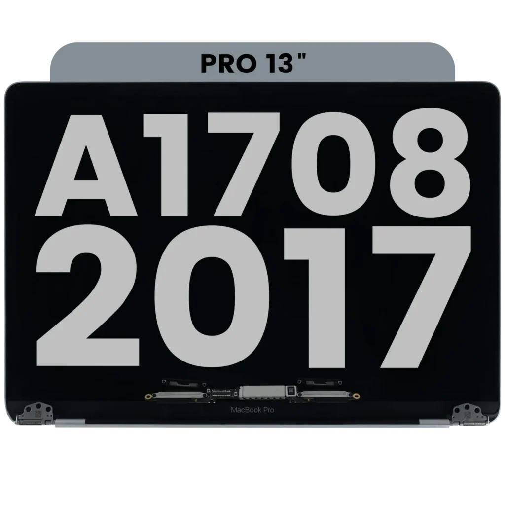 Complete LCD Display Assembly For MacBook Pro 13" A1706 / A1708 (2016-2017) (Used OEM Pull: Grade C) (Silver)