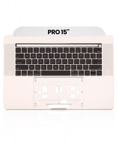 Top Case with Keyboard (ANSI US) For MacBook Pro 15" A1707 (2016-2017) (Used OEM Pull: Grade A) (Silver)