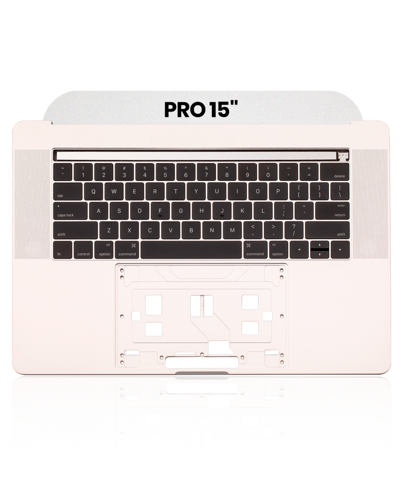 Top Case with Keyboard (ANSI US) For MacBook Pro 15" A1707 (2016-2017) (Used OEM Pull: Grade A) (Silver)
