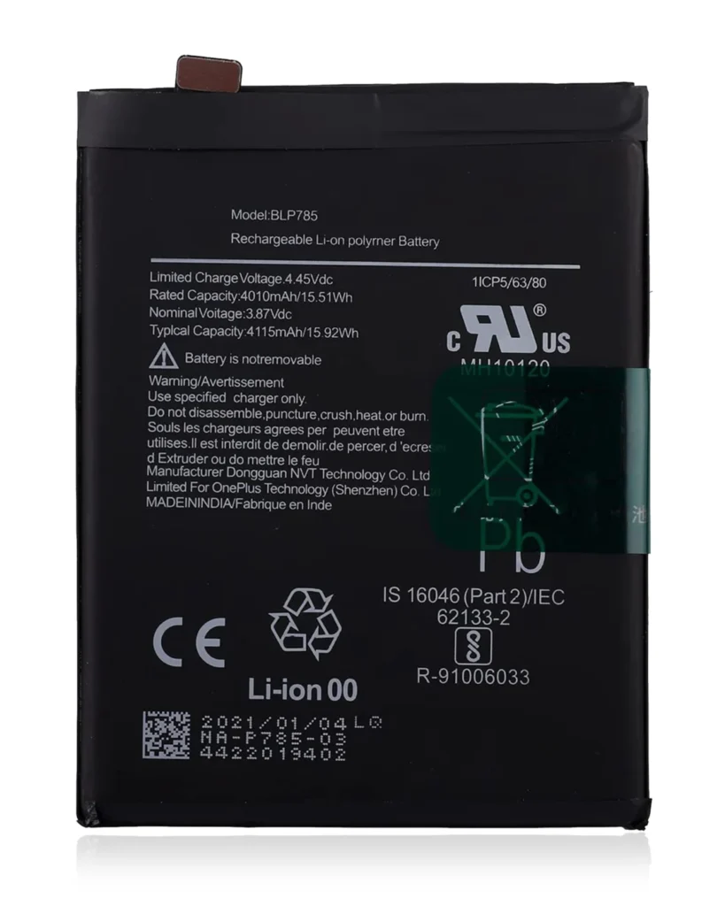 Replacement Battery For OnePlus Nord 4G (BLP785)