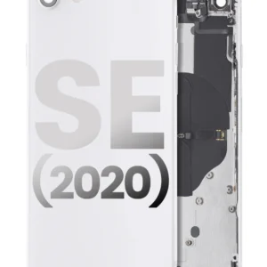 Back Housing W/ Small Parts For iPhone SE (2020) (Used OEM Pull: Grade A) (White)