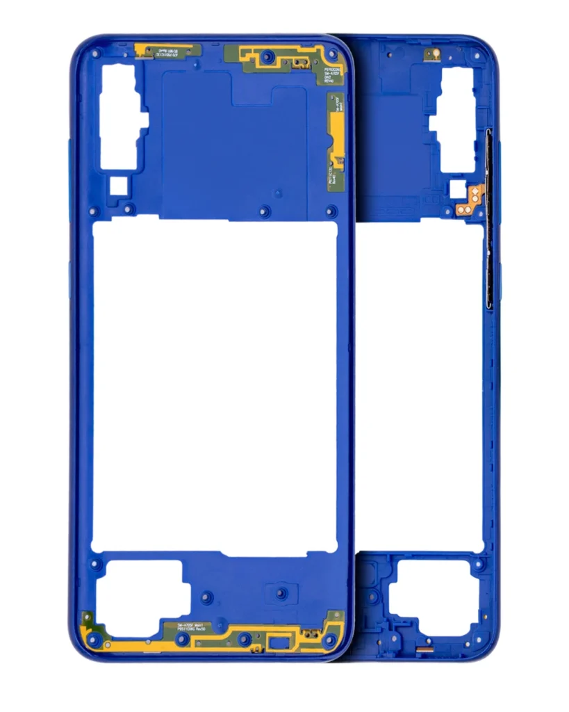 Mid-Frame Housing For Samsung Galaxy A70 (A705 / 2019) (Aftermarket Plus) (Blue)