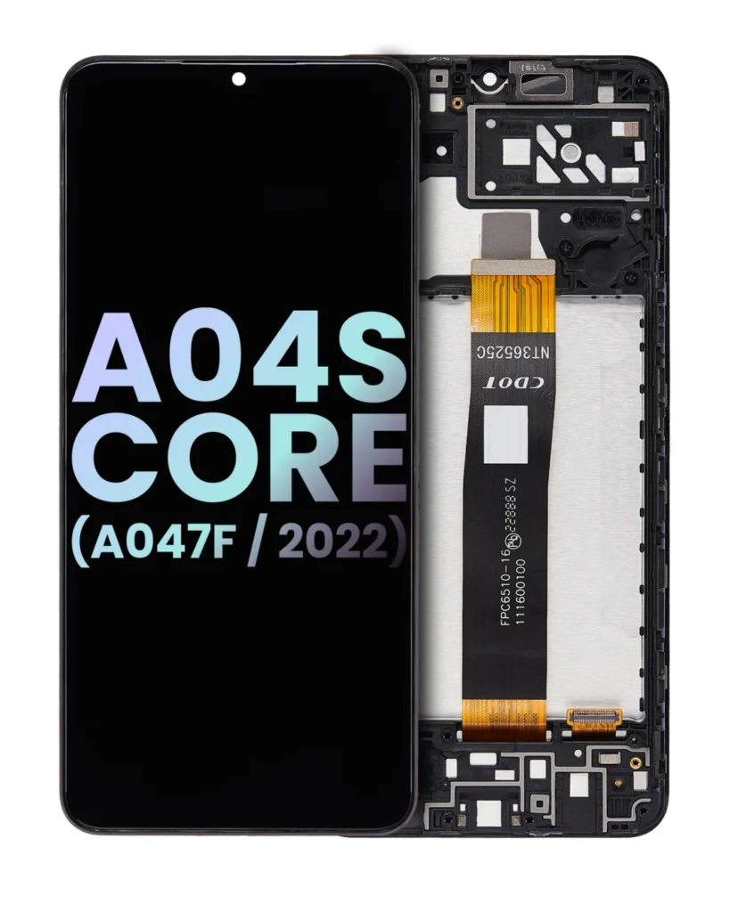 LCD Assembly With Frame For Samsung Galaxy A04S Core (A047 / 2022) (Service Pack) (Black)