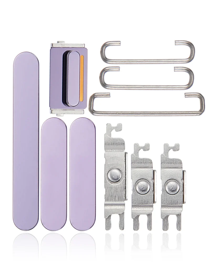 Hard Buttons (Power / Volume / Switch) For iPhone 14 Pro / 14 Pro Max (Deep Purple)