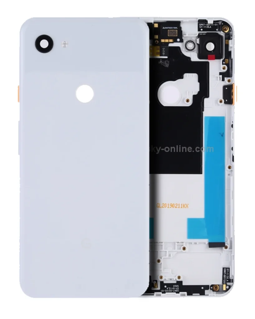 Back Housing For Google Pixel 3a XL (Genuine OEM) (Clearly White)