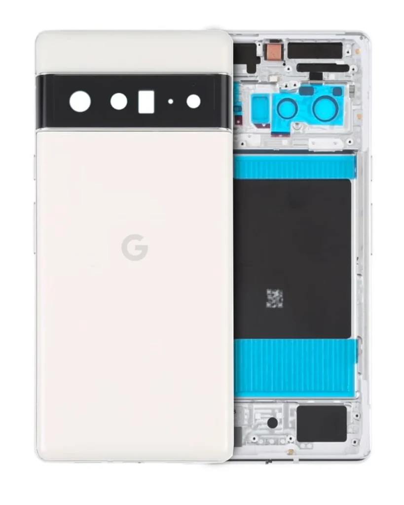 Back Housing For Google Pixel 6 Pro (Genuine OEM) (Cloudy White)