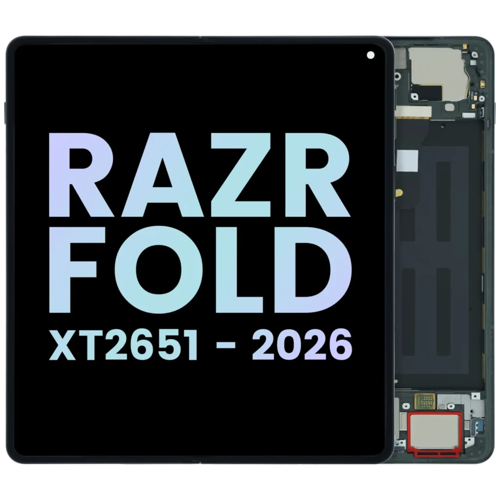 Complete OLED Display Assembly For Motorola Razr Fold (XT2651 / 2026) (Genuine OEM) (Blackened Blue)