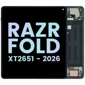 Complete OLED Display Assembly For Motorola Razr Fold (XT2651 / 2026) (Genuine OEM) (Blackened Blue)