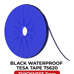 Double-Sided Acrylic Waterproof Black Tape (3MM x 25M) (Tesa Model # 75620)