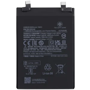 Replacement Battery For Xiaomi Poco X4 GT / Redmi Note 11T Pro / Redmi Note 12T Pro / Redmi K50i (BM5G)