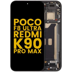 OLED Assembly With Frame For Xiaomi Poco F8 UItra / Redmi K90 Pro Max (Refurbished) (Black)