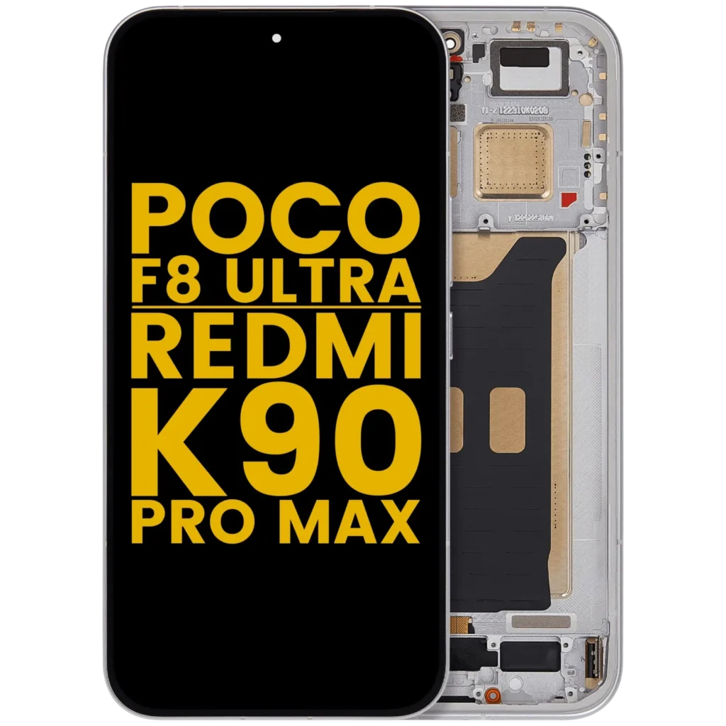 OLED Assembly With Frame For Xiaomi Poco F8 UItra / Redmi K90 Pro Max (Refurbished) (White)
