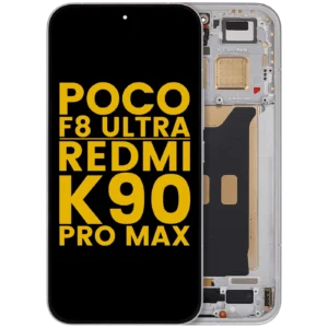 OLED Assembly With Frame For Xiaomi Poco F8 UItra / Redmi K90 Pro Max (Refurbished) (White)