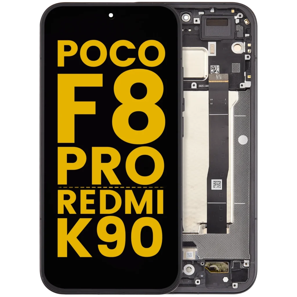 OLED Assembly With Frame For Poco F8 Pro / Redmi K90 (Refurbished) (Black)