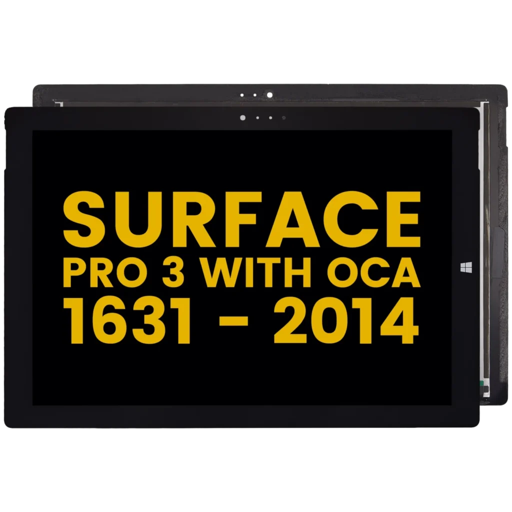 Digitizer With Flex Cable Compatible For Microsoft Surface Pro 3 with OCA (1631) (Refurbished) (Black)