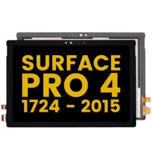 Digitizer With Flex Cable Compatible For Microsoft Surface Pro 4 (1724) (Refurbished) (Black)