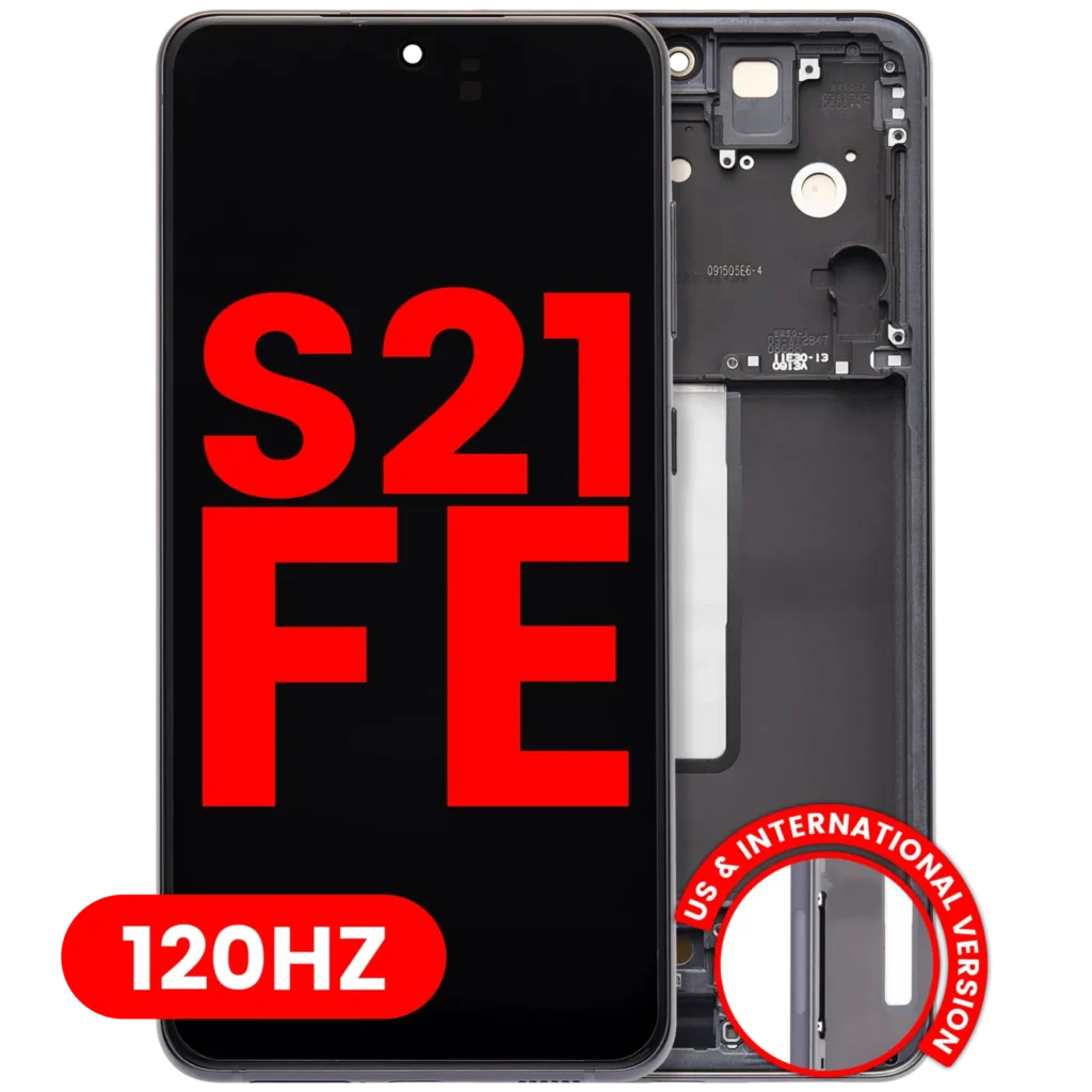 OLED Assembly With Frame For Samsung Galaxy S21 FE 5G (US & International Version) (Aftermarket Plus) (120Hz) (Graphite)