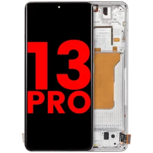 OLED Assembly With Frame For Xiaomi 13 Pro (Aftermarket Plus) (White)