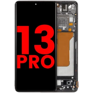 OLED Assembly With Frame For Xiaomi 13 Pro (Aftermarket Plus) (Black)