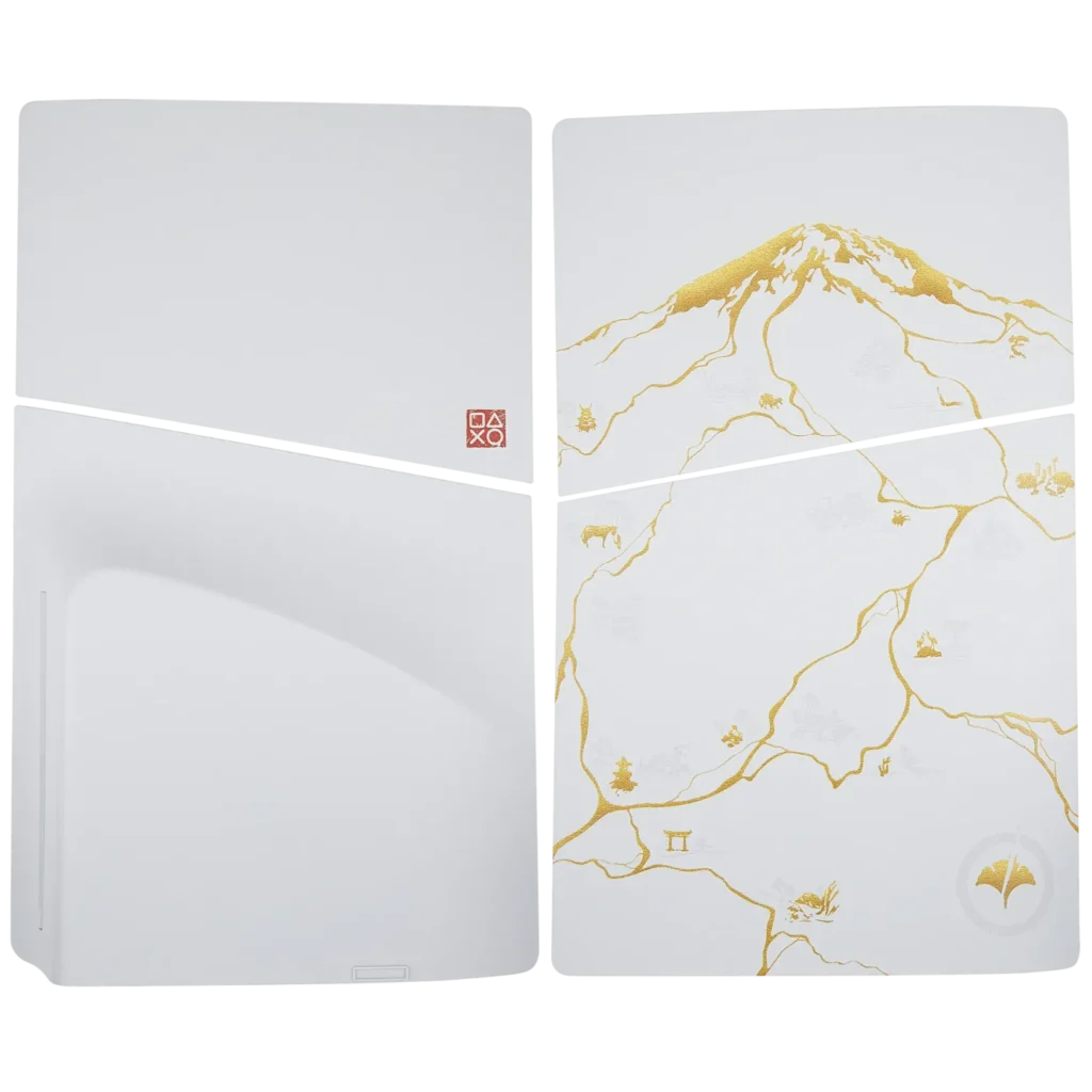 Faceplate Cover (Top & Bottom) For PlayStation 5 Slim (Disc Edition) (Ghost Of Yotei)