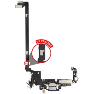 Charging Port Flex Cable For iPhone 17 Pro max (Aftermarket Plus) (US Version) (Deep Blue)