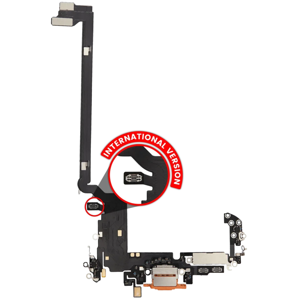 Charging Port Flex Cable For iPhone 17 Pro max (Aftermarket Plus) (International Version) (Cosmic Orange)
