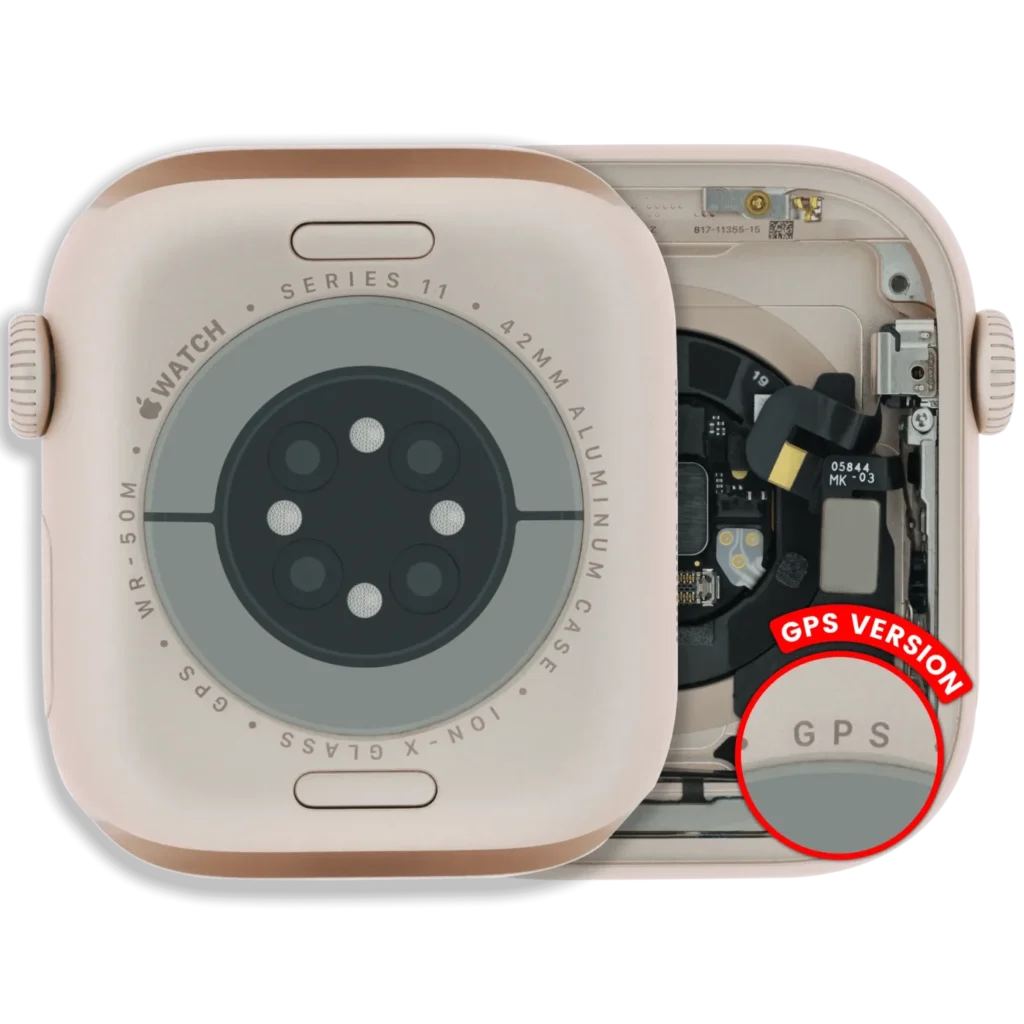 Housing Assembly For Watch Series 11 (42MM) (Used OEM Pull: Grade A) (GPS Version) (Aluminum / Rose Gold)