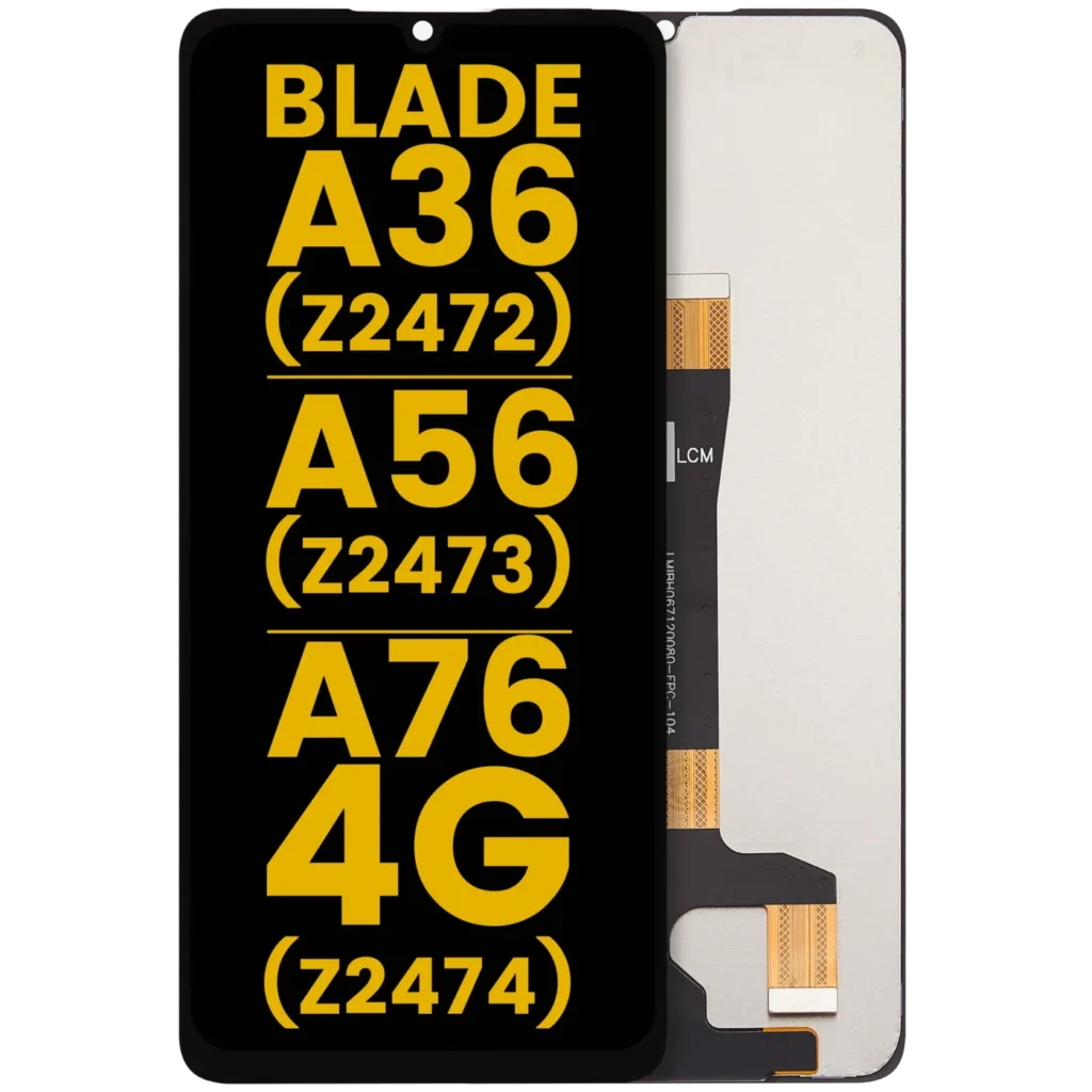 LCD Assembly Without Frame For ZTE Blade A36 (Z2472) / A56 (Z2473) / A76 4G (Z2474) (Refurbished) (All Colors)