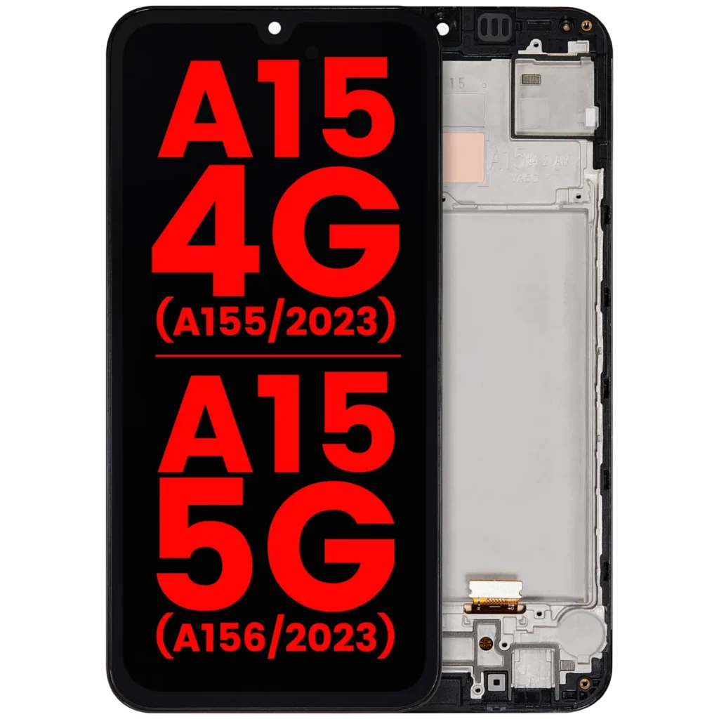 OLED Assembly With Frame Compatible For Samsung Galaxy A15 4G (A155 / 2023) / A15 5G (A156 / 2023) (6.36" )(Aftermarket Plus) (All Colors)