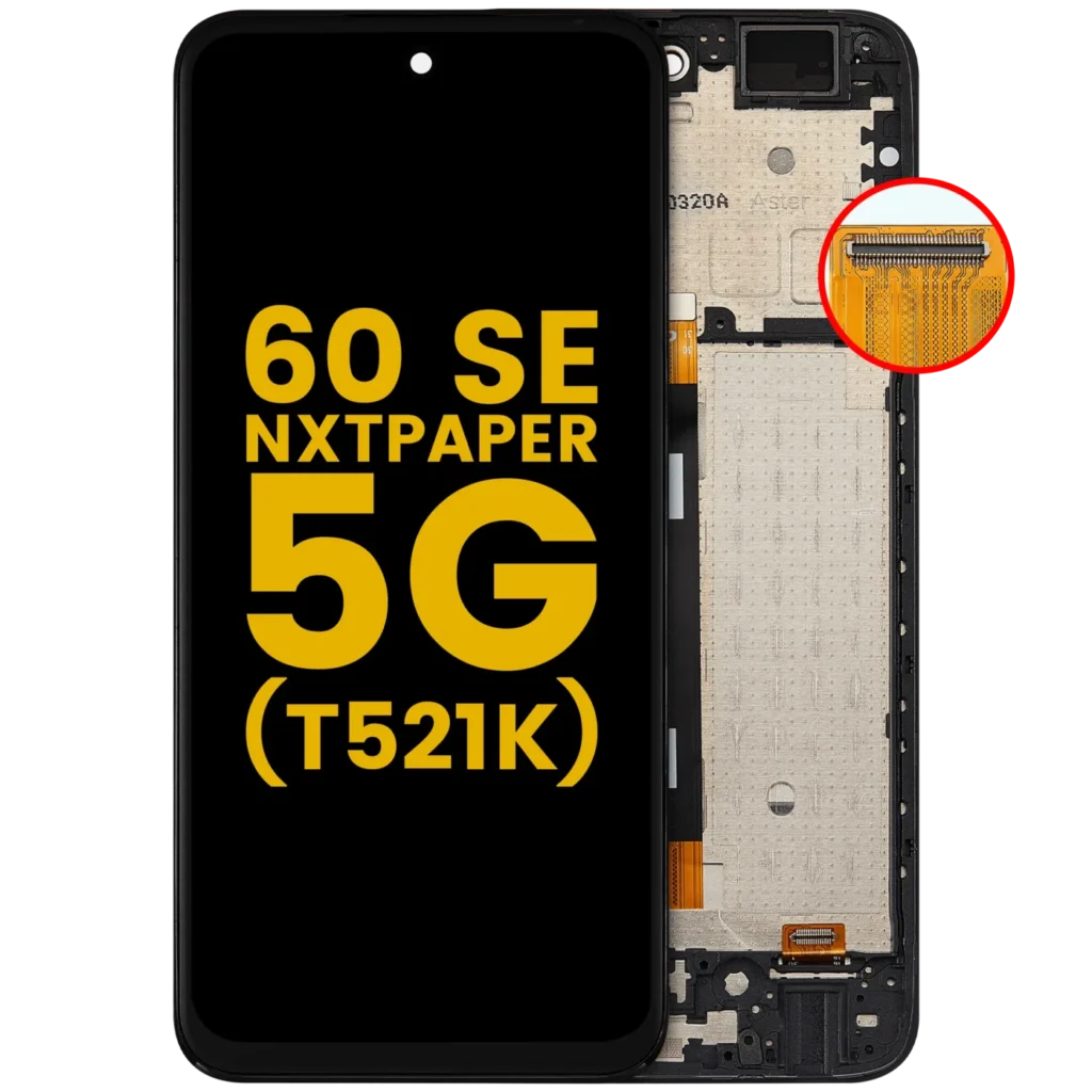 LCD Assembly With Frame For TCL 60 SE NxtPaper 5G (T521K) (Refurbished) (All Colors)