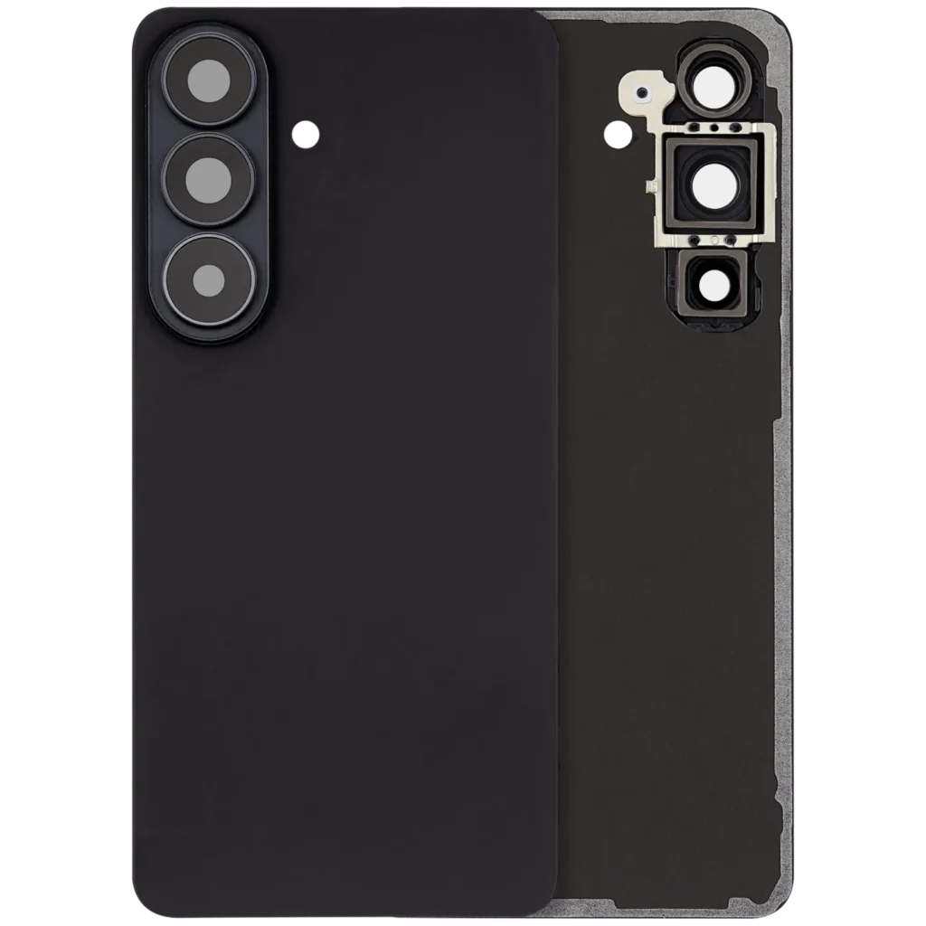 Back Cover Glass With Camera Lens For Samsung Galaxy S26 (Aftermarket Plus) (Black)